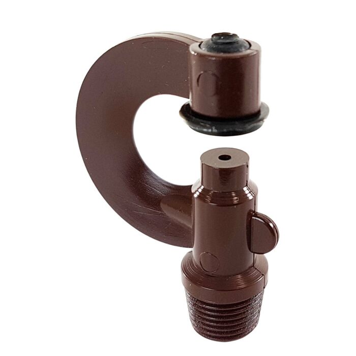 VDL boogsproeier, nylon, bruin, 3/8" WW, 104 l/uur