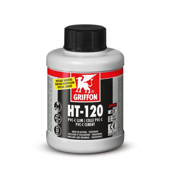 Griffon pvc-c lijm, HT-120, bus à 500 ml