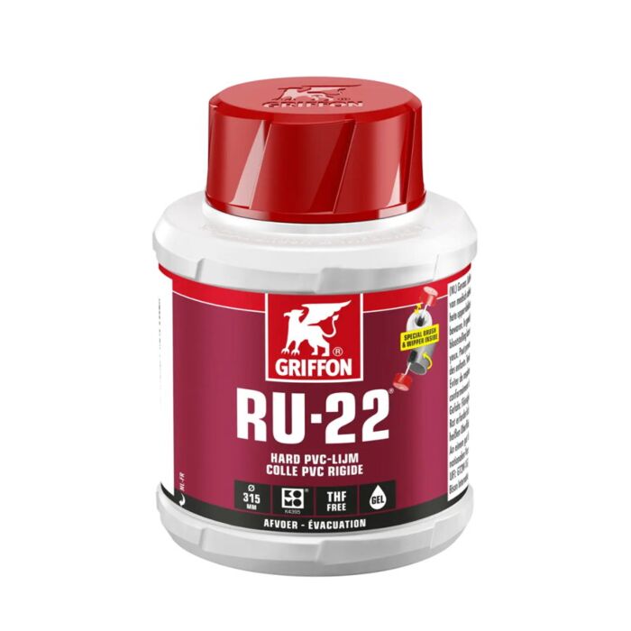 Griffon hard pvc lijm, RU-22, bus à 250 ml
