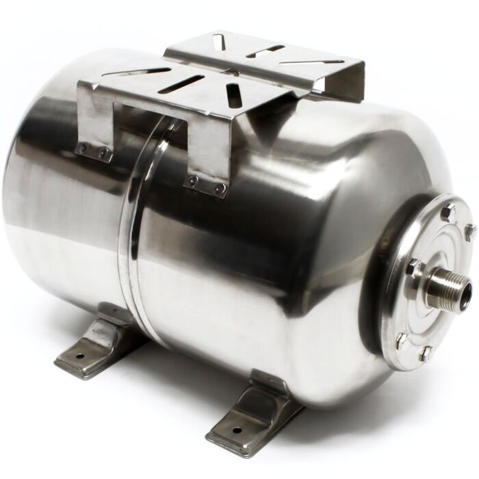 RVS Expansievat 8 bar horizontaal