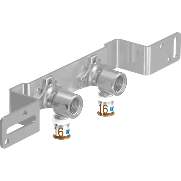 Uponor S-Press Plus montagebeugel 16 mm pers x bin.dr ½" hoh 150 mm Uponor S-Press Plus montagebeugel 16 mm pers x bin.dr ½" hoh 150 mm
