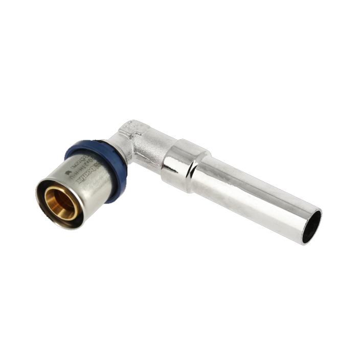 Bonfix alu-pers radiatorbocht 9 cm buis 22 mm x pers 20 mm