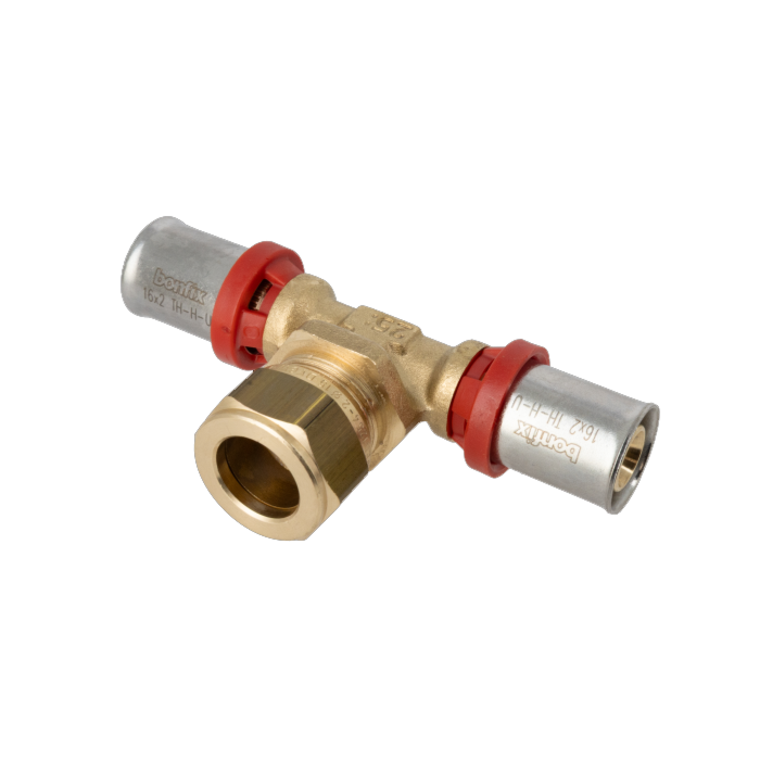 Bonfix Alu-pers T-stuk pers 16 x knel 15 x pers 16 mm