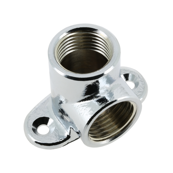 Bonfix muurplaat messing verzinkt 1-2 inch