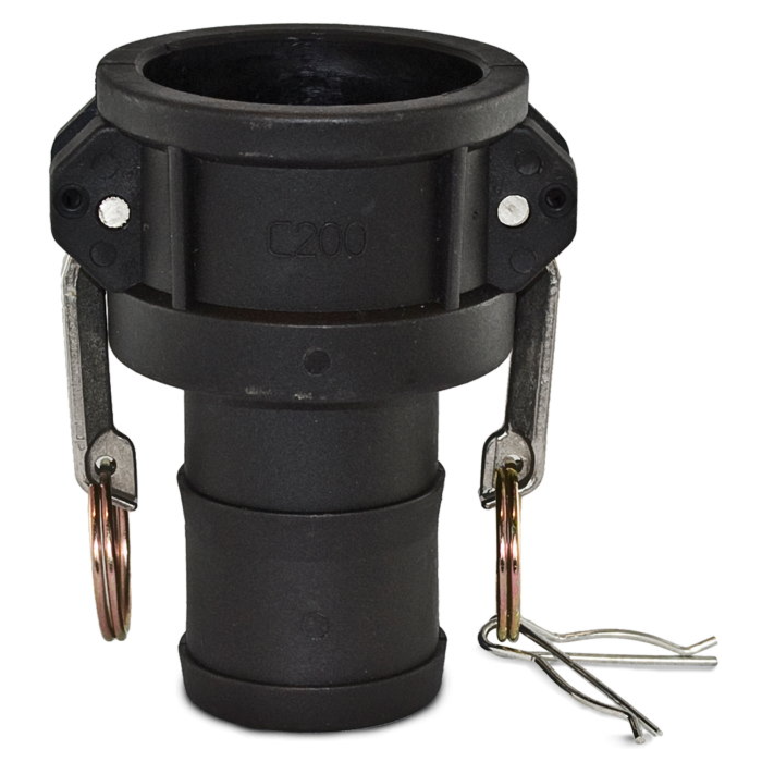 Camlock pp V-deel met slangtule type C