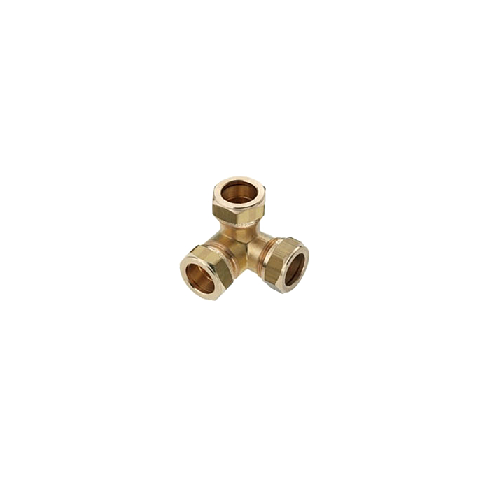 Bonfix messing hoek t-stuk knel 22 x 15 x 22 mm