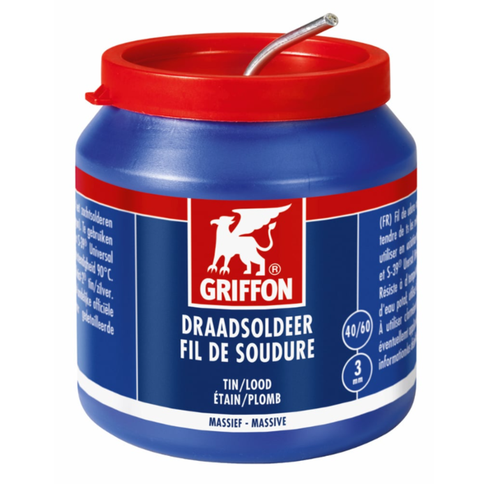 Griffon soldeerdraad tin/lood 40/60 3mm