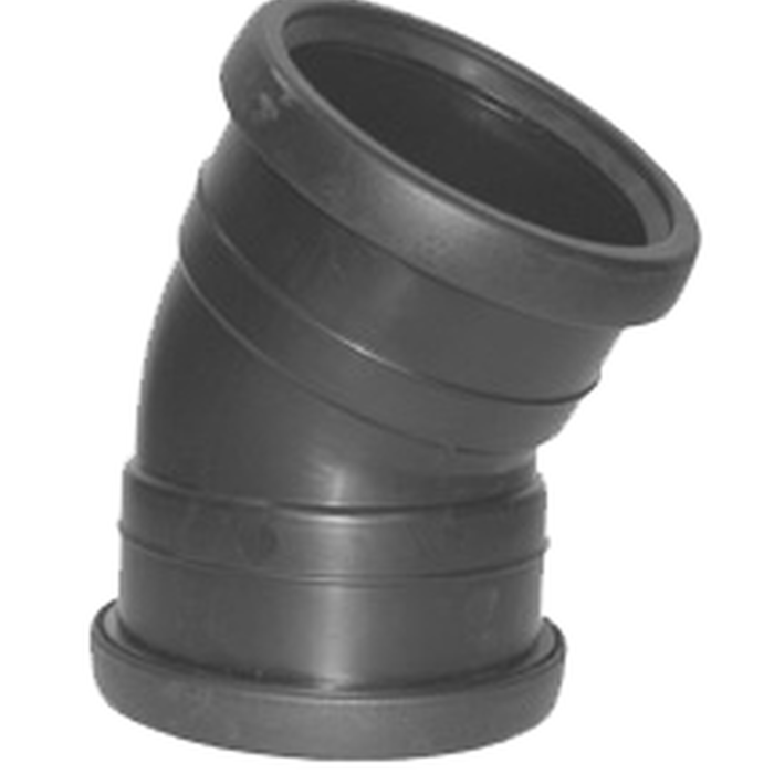 PP BOCHT ZWART 2 x Manchet 110mm 30 graden