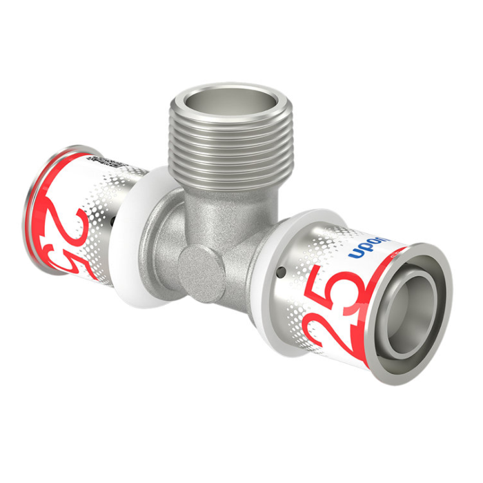 uponor-water-t-stuk-buitendraad-25mm uponor-water-t-stuk-buitendraad-25mm