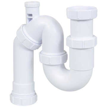 McAlpine universeel sifon 1 1/2" x 40 mm met beluchter 